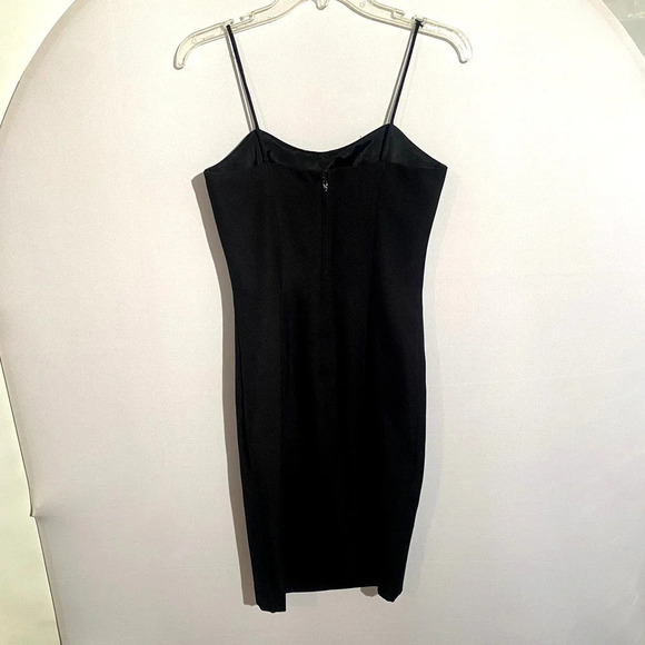 Vintage Alex Evenings Black Beaded Made In U.S.A Cocktail Knee Length Dress - Picture 5 of 13